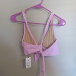 Shade & Shore  bow front halter bikini top in Purpleish-pink size 34B. New with tags. Photo 6