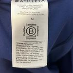 Athleta  Elation Velvet Cropped Leggings Women’s Size Medium Blue Scaro Yoga Photo 9