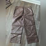 Madewell  Slim Emmett Wide Leg Crop Pants in Metallic Brown Size 31 Photo 12