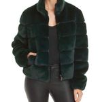 Generation Love Jodi Faux Fur Zip Front Coat Jacket Size xs Forest Green NEW Photo 0