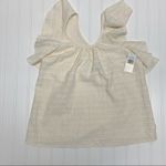 1. State  Cream Ruffle Halter Camisole Top Sz Small Photo 1