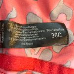 Red & Pink Cheetah Leopard Animal Print Lace Trim Wireless Bra Size 36C Photo 8