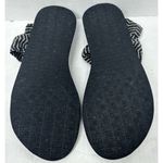 Sanuk  Womens Yoga Sling Sandals Flip Flops Shoes Charcoal White Chevron Size 9 Photo 4