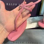 Ralph Lauren Purple Label Alissa Hot Pink Lizard Thong Sandals Size 10B Photo 2