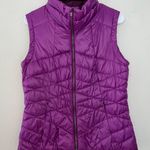 Columbia Purple Sleeveless Full Zip Puffer Vest Photo 0