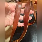 Valentina Black and Brown Shoulder Bag with Leather Handles Photo 4