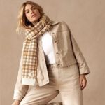 Timberland  Scarf Wheat Plaid One Size unisex SOFT COZY Photo 5