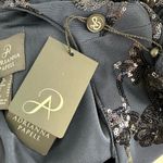 Adrianna Papell  Midnight Navy Floral Sequins Top size 2 Long Sleeves Evening NWT Photo 10