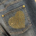 St. John  Jeans Straight Leg High Rise Heart Pocket Size 2 Photo 3