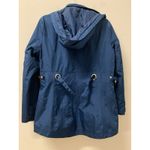 Susan Graver  Women’s Jacket Water Resistant Zip-Front Grommet Trim Blue Size M Photo 13