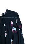 Kate Spade  Top Womens Small Multicolor Glitzy Ritzy Floral Flowy Ruffle Blouse Photo 2