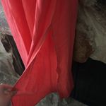 Commense Cotton Sleeveless Pockets Cutout Long Dress size M Red Size M Photo 3