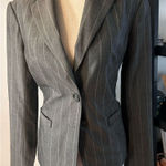 The Limited  gray and stripped blazer size 0 Photo 0