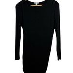 Bar III Women’s Long Sleeve Bodycon Wrap Jersey Mini Dress Black Size XS Photo 0