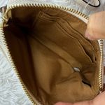 Coach Signature Khaki White Canvas Wristlet Photo 5