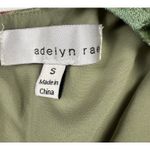 Adelyn Rae Velvet Floral Romper Women's Small Plunge‎ Front  Long Sleeve Green Photo 5