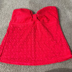 Catalina Strapless Tankini Swim Top Women's Size Medium 8 - 10 Coral Flame Photo 0