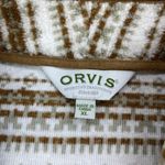 Vintage Orvis Vest Womens Medium XL Earth Tone Southwest Fleece Belted Back Photo 6
