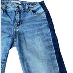 Cello Blue Side Stripe Straight Leg Crop Jeans Sz 7 Photo 1