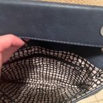 Navy Blue Crossbody handbag! Cutout faux leather detailing with a chain strap Photo 3