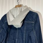 Carhartt  Women’s Hooded Denim Jacket L Jean Trucker Workwear Y2K Streetwear Photo 3