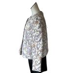 Rachel Zoe NWT Quilted Crop Zip Paisley Floral Print Jacket Vintage Y2K Photo 4