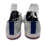 FOCO Sneakers Womens Size 10 NY Giants Glitter Low Top Silver Blue Photo 6