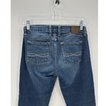 Lucky Brand  Sofia skinny dark wash raw hem low rise size 0/25 coastal nautical Photo 3