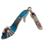 Juicy Couture  Silver Blue Enamel Rhinestone Charm Photo 2