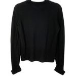 COS Women's Black Navy Colorblock Wool Crew Neck Sweater Size Small Photo 1