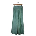 Wonderly  High Rise Wide Leg Pants Womens M Sage Green Flowy Boho Hippie Coastal Photo 3