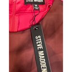 Steve Madden Mini Dress Color Block Tie Front Long Sleeve Party size M Nwt Photo 3