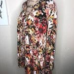JODIFL Long Sleeve Boho Style, Hi Lo Multi Color Floral Tunic/Mini Dress Size M Photo 5