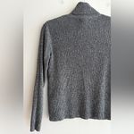Karen Scott Petites Navy Blue and Cream Turtleneck Sweater, Size Small Photo 10