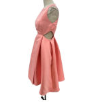 Halston Heritage  Cut Out Dress Parfait Pink Fit & Flare Size 6‎ Photo 4