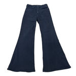 American Eagle  Curvy Highest Rise Flare Jeans Black Women's Size 6 Stretch Boho Photo 0