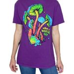 DOM Purple Have a Magical Day Mushroom Frog Tee Size M Photo 0