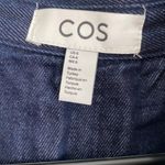 COS Belted Denim Midi Shirt Dress in Navy, Size 6 Photo 3