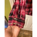 OP  Pink Plaid pearl button up shirt size XXL Photo 4