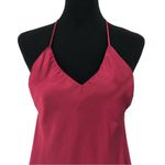 Vanessa Mooney  Lala Satin Slip Dress Burgundy XXS Photo 1