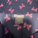 Aerie  Navy and Pink Bow Women's Sleep Shorts Photo 2