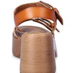 No Boundaries NWT  Women’s Cognac Platform Sandals – Size 7.5 Photo 4