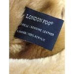 London Fog Vintage Suede Coat Woman's Large Tan Faux Fur Lined Collegiate Photo 8