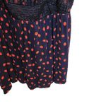 Torrid  Sexy Smocked Gauze Crochet Strawberries Navy Babydoll Tank Top Size 5X Photo 5