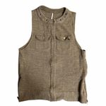 Free People  Highway Sleeveless Vest Green Size Medium Photo 4