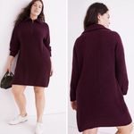 Madewell NEW Ribbed Half-Zip Sweater Dress, M Photo 1