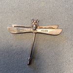 Dragonfly‎ Lapel Pin Jewelry, Silver & Abalone Brooch Photo 3