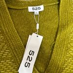525 America  Texture Stripe Cardigan Sweater green button front vneck size XS NWT Photo 3