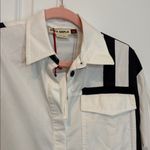 ZARA SRPLS black white midi contrast stripe shirt dress size small Photo 3