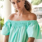 Bali NEW Elf Maya Mint Green Off Shoulder Ruffle Hem Mini Dress Size XXL Photo 4